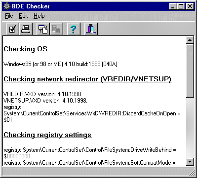 BDEChecker screen-shot